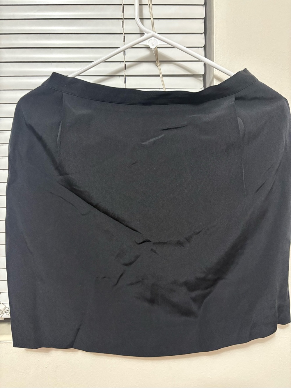 Ann May Classic Black Women's 100% Silk Straight Skirt